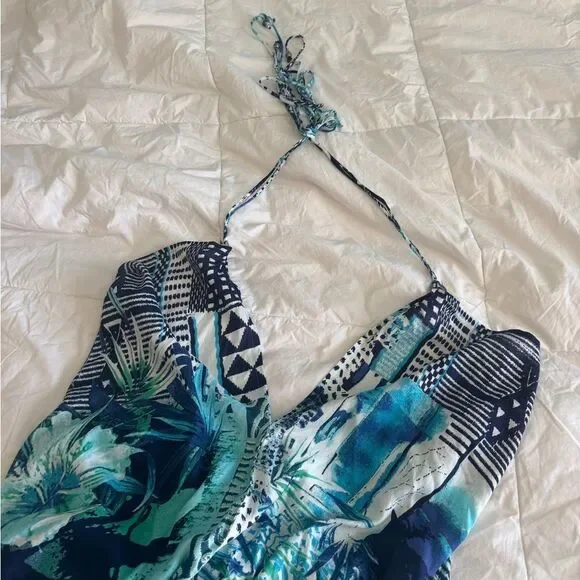 RR Hawaii Resort Multiway Dress One Size Rayon Halter Convertible Beach Cover Up - Picture 9 of 12